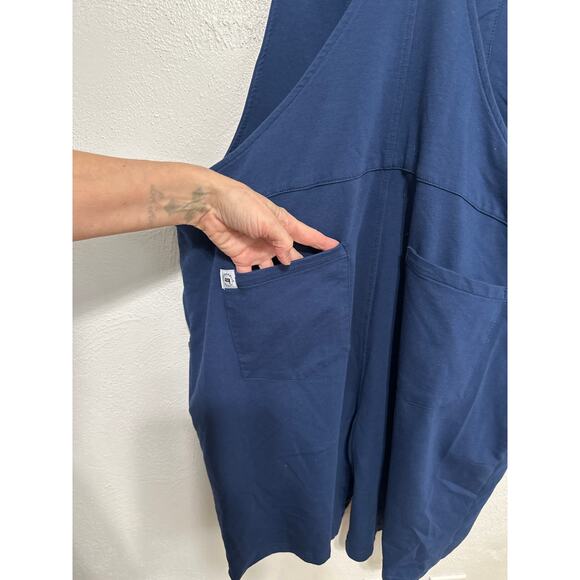 SWOVERALLS BKLYN Swovie Sweatpants Overall Shorts 2XL Blue Soft Casual 6 Pockets - Picture 8 of 15
